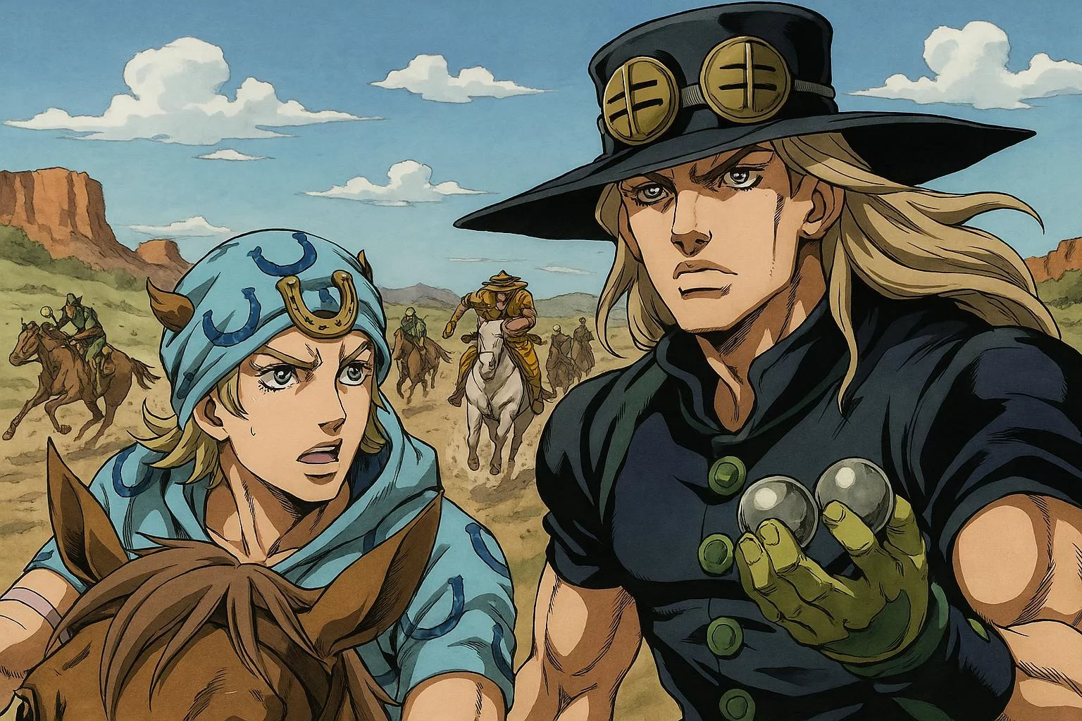 Анонс аниме Невероятное приключение ДжоДжо: Гонка «Стальной шар»  культовая часть манги наконец получит экранизацию!